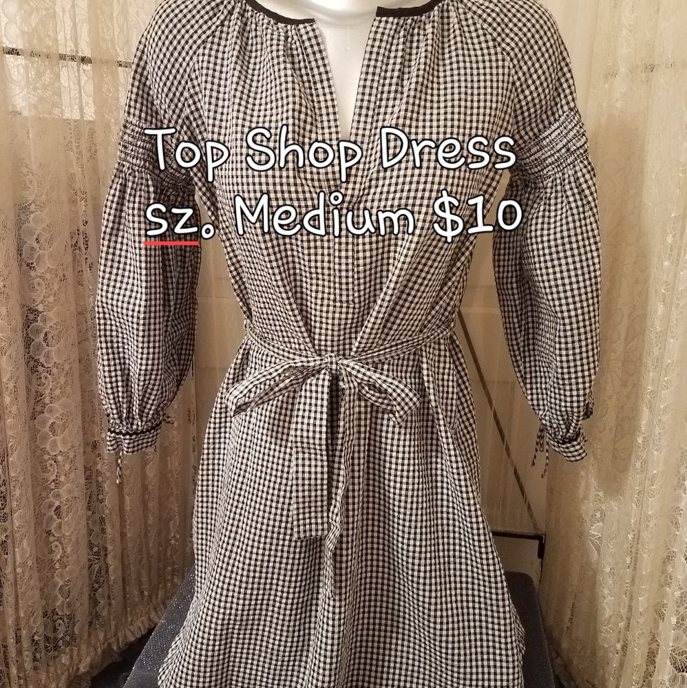 Black and white checkered dress